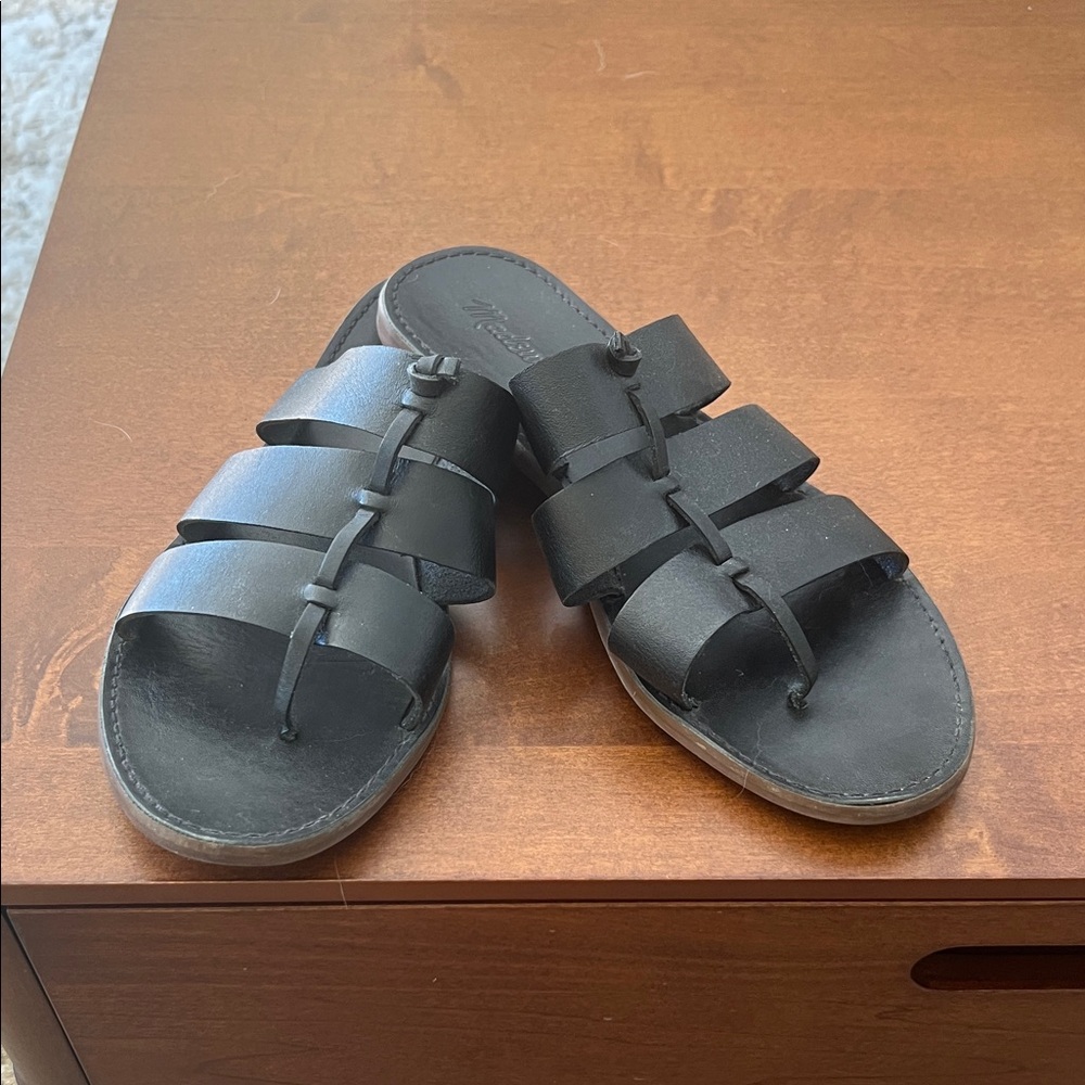 Madewell Women's Black Leather Sandals
